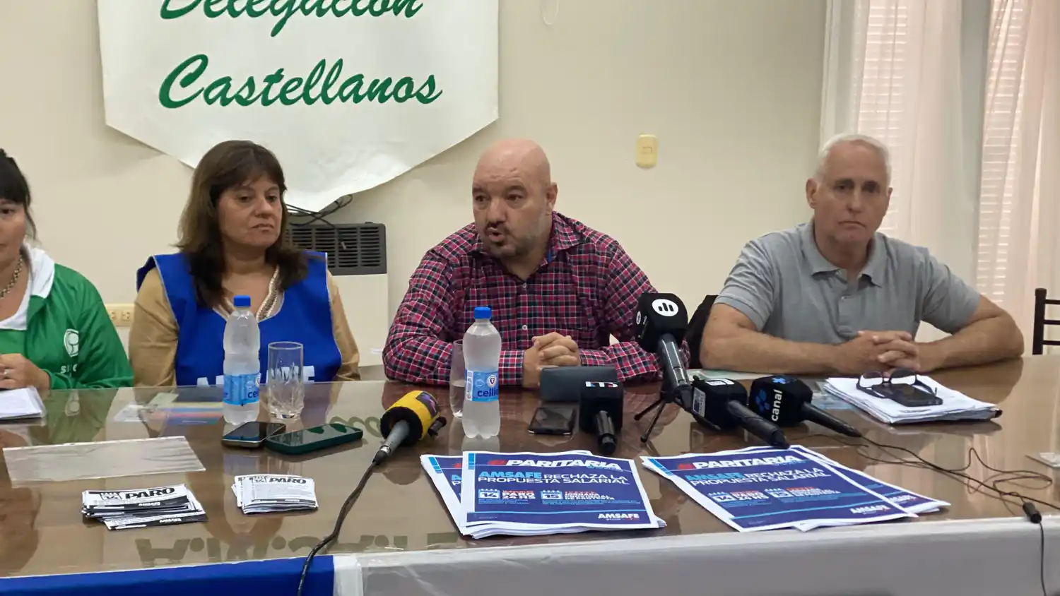 Conferencia de prensa AMSAFE | Crédito: RADIO RAFAELA