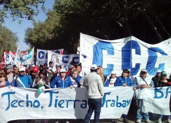 Jornada de piquetes y protestas de organizaciones sociales