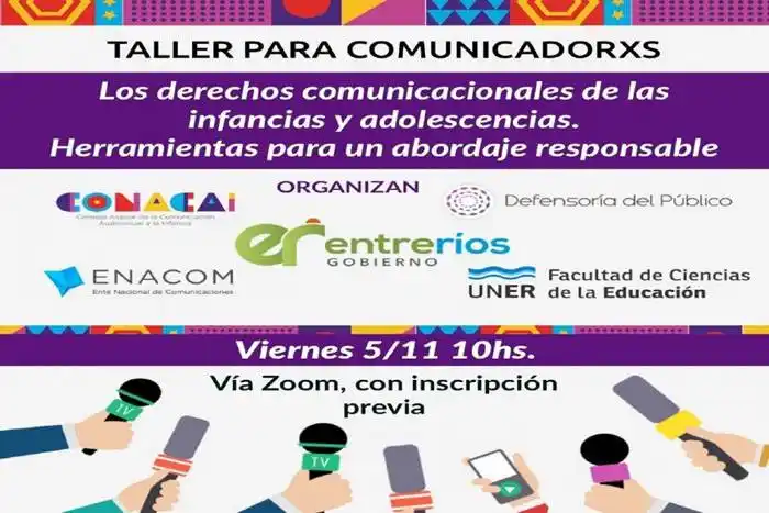 Taller para promover los  derechos de las infancias en los medios de comunicación