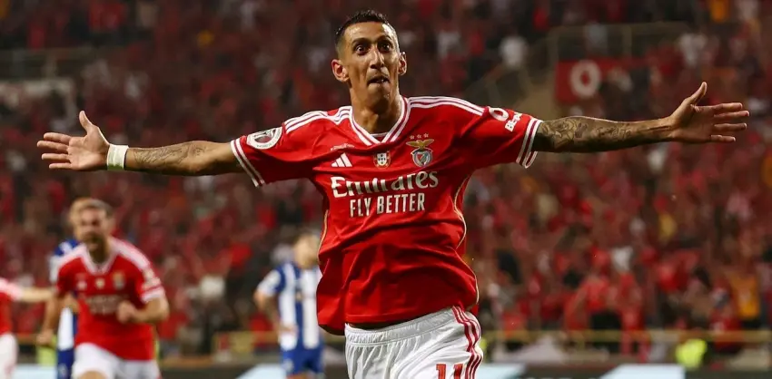 Di María salió campeón de la Supercopa de Portugal con el Benfica metiendo un golazo