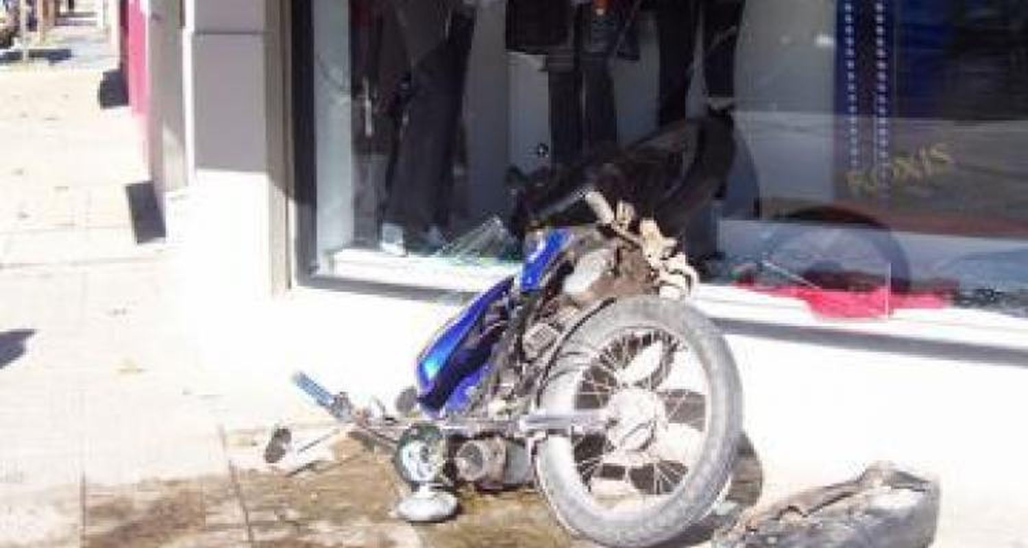 Accidente en el centro