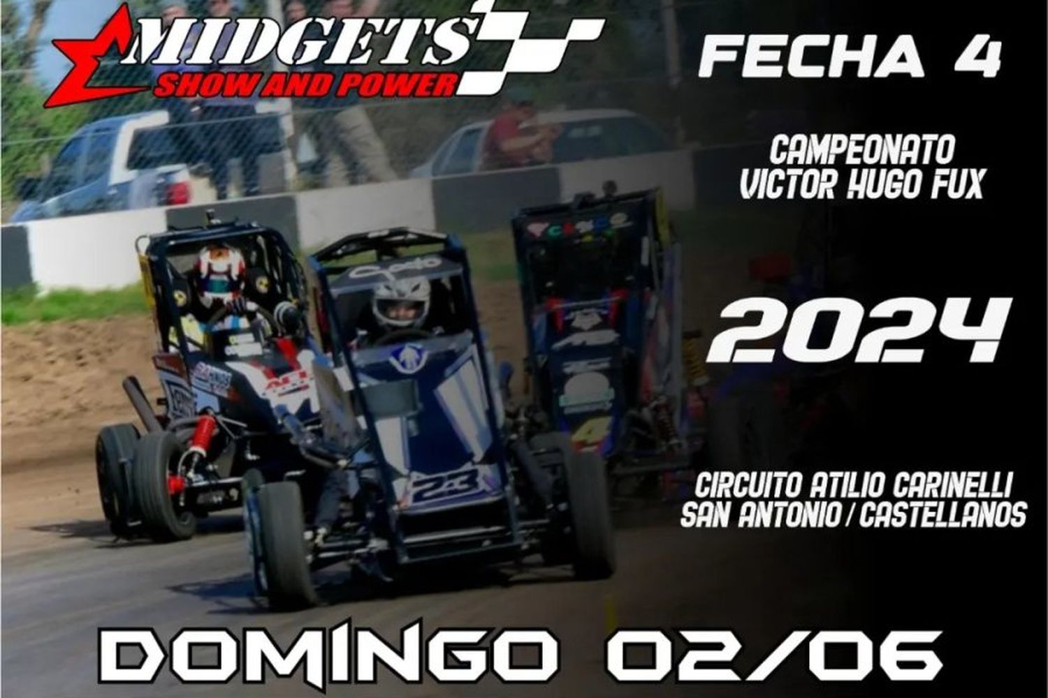 Se corre la cuarta fecha del Midgets Show and Power