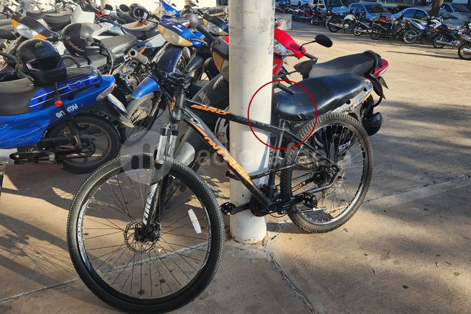 Tienen 12 y 13 años, y los agarraron con un asiento de bicicleta robado