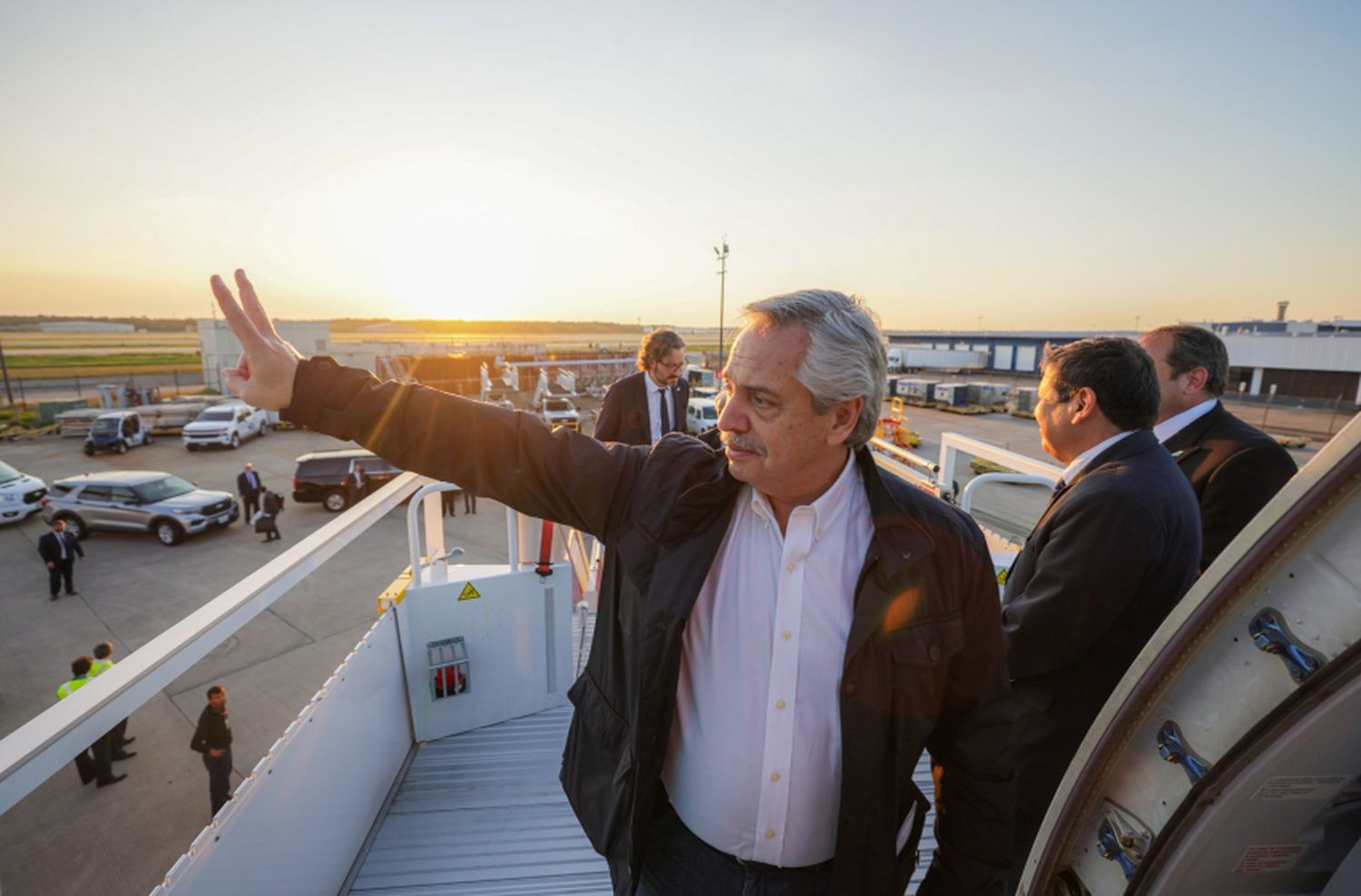 Alberto Fernández inaugura un acueducto en Santiago del Estero