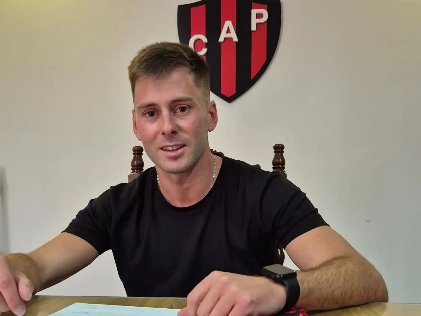 Juan Pablo Mazza (Patronato), uno de los tandilenses en Primera Nacional.