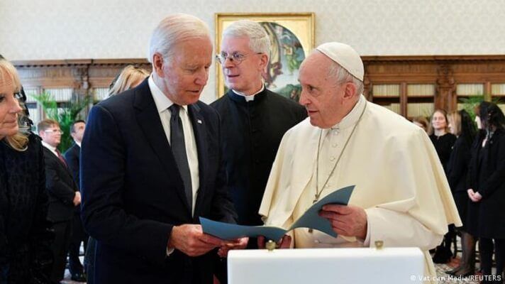 BIDEN AGRADECE AL PAPA por abogar ante la crisis de DD.HH. en Venezuela y Cuba
