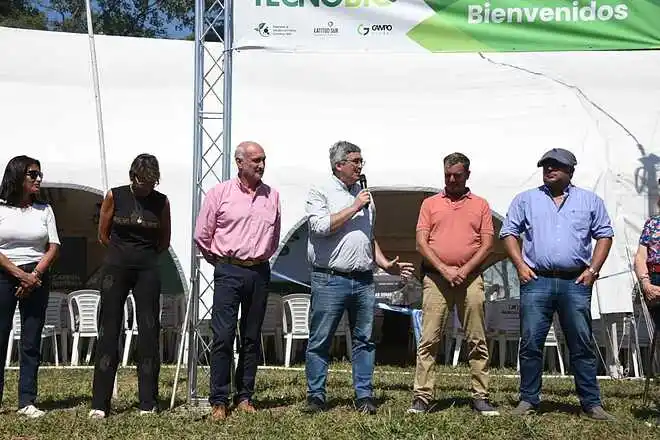 Rodríguez participó de la apertura de Tecnobio Tandil.