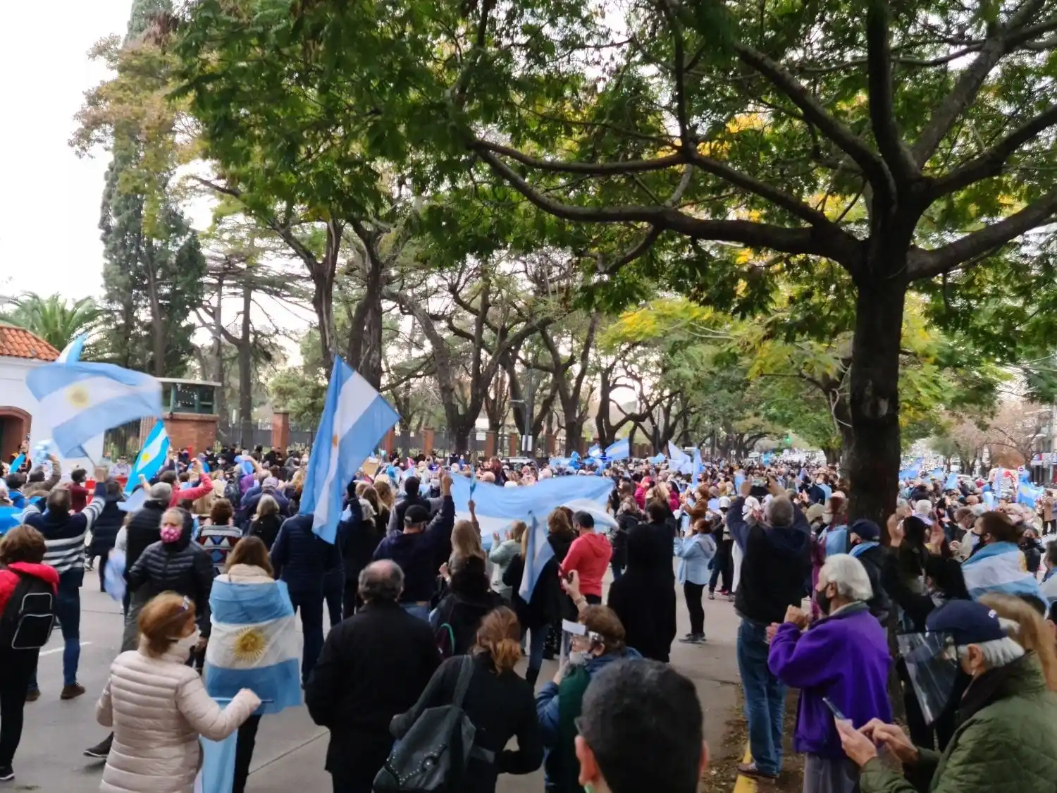 Banderazo contra el Gobierno por la intervención de Vicentin en Olivos y distintos puntos de la Provincia