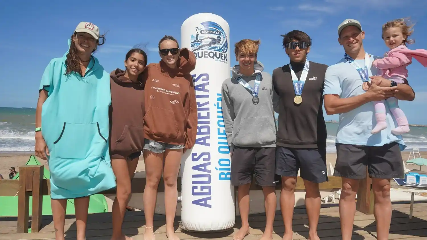 Los podios masculino y femenino, comandados por Taien Torales y Cuello Guglielmetti