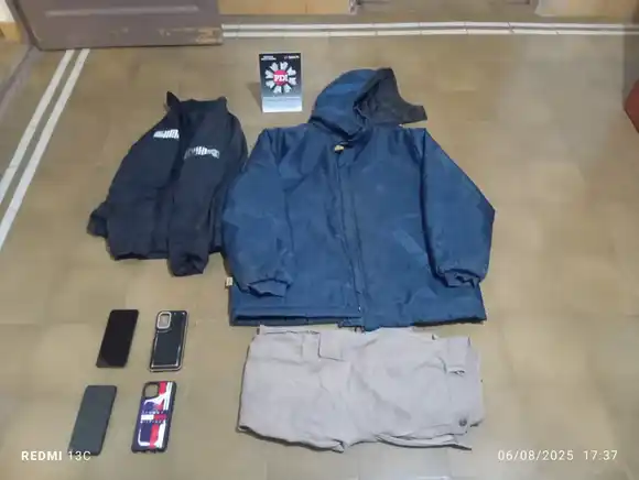 La PDI incautó un celular, ropa de trabajo y detuvo a dos personas en la región