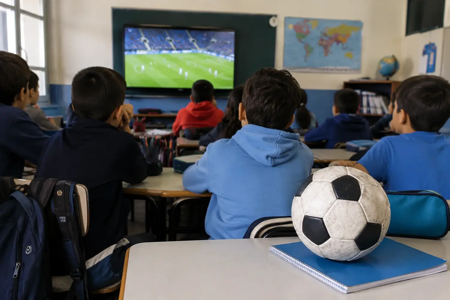 El Mundial llega al aula:
cómo se vive en las escuelas de Necochea
