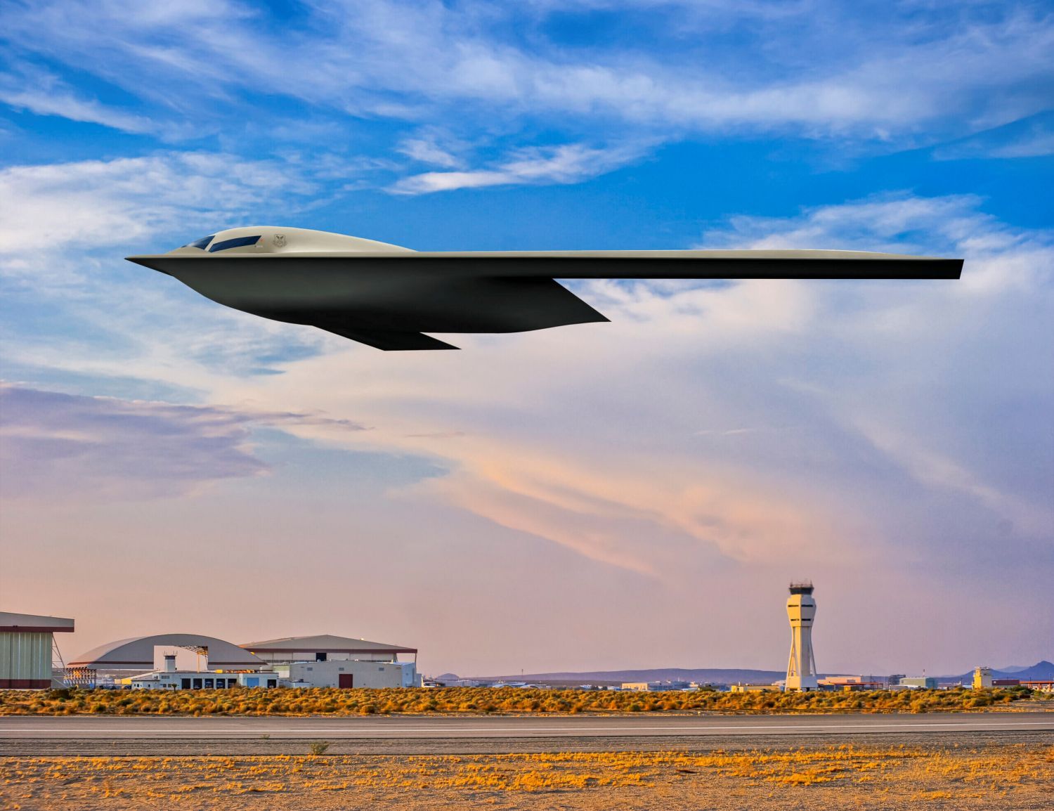 La USAF publicó un nuevo render del B-21 Raider