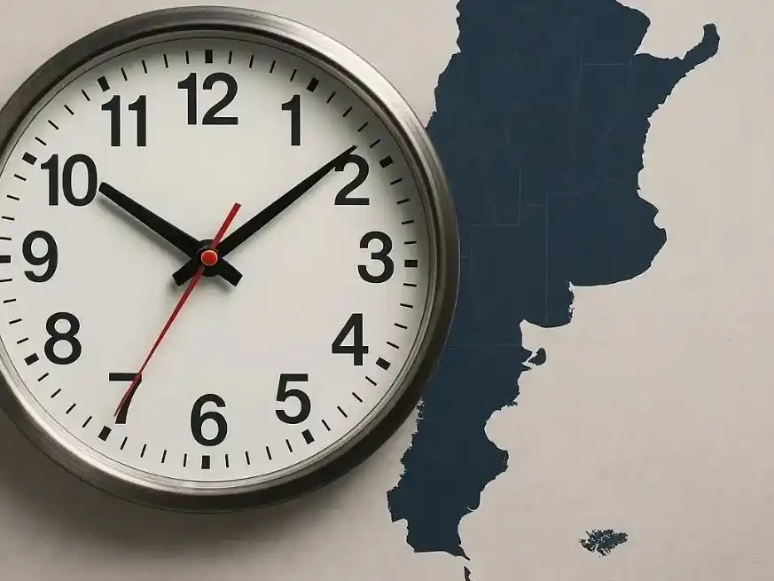 El argumento es que Argentina debería retrasar sus relojes.