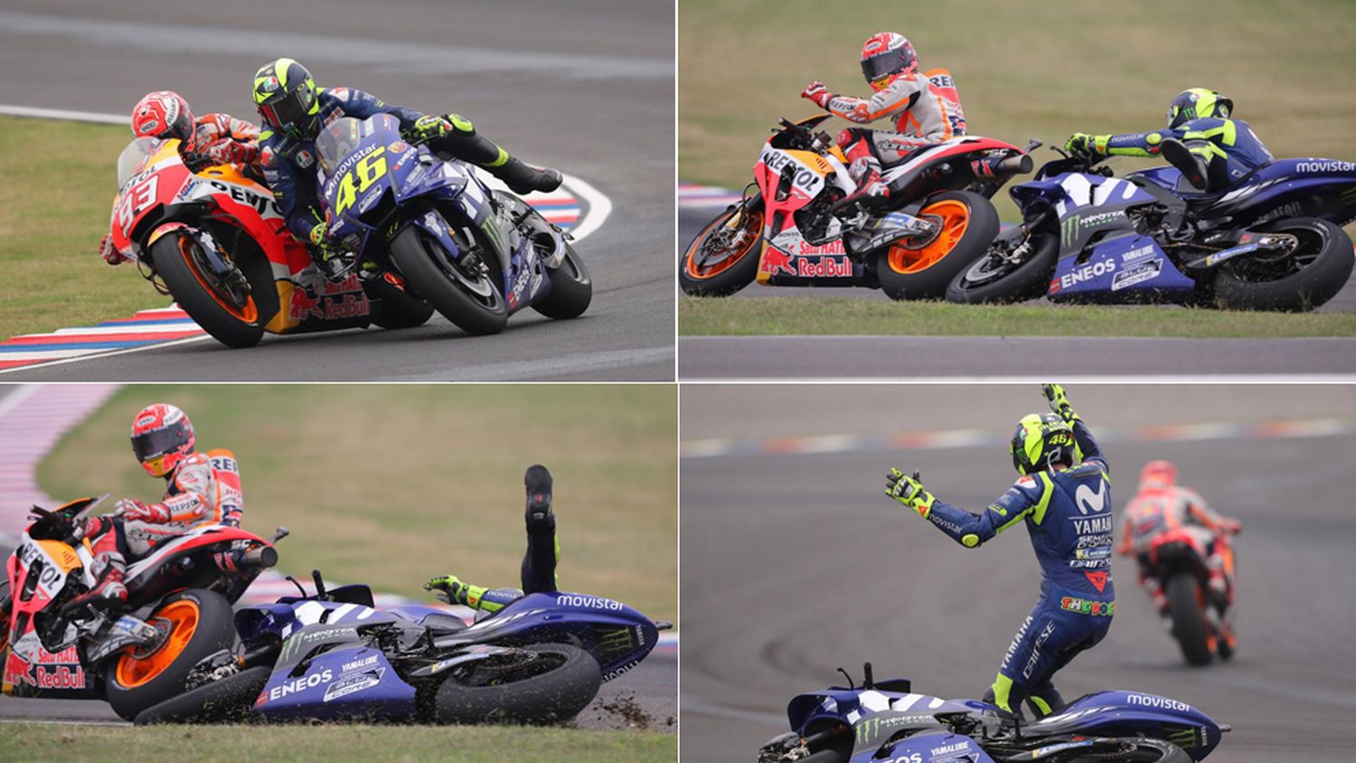 Valentino Rossi apuntó contra Marc Márquez: "Tengo miedo de estar en la pista con él"