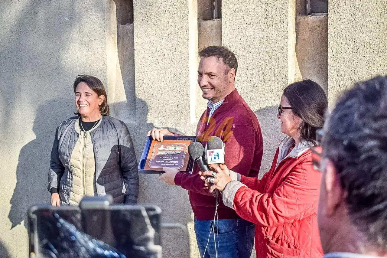 Lisandro Enrico agradeció el reconocimiento recibido por los Amigos del Parque de Rufino