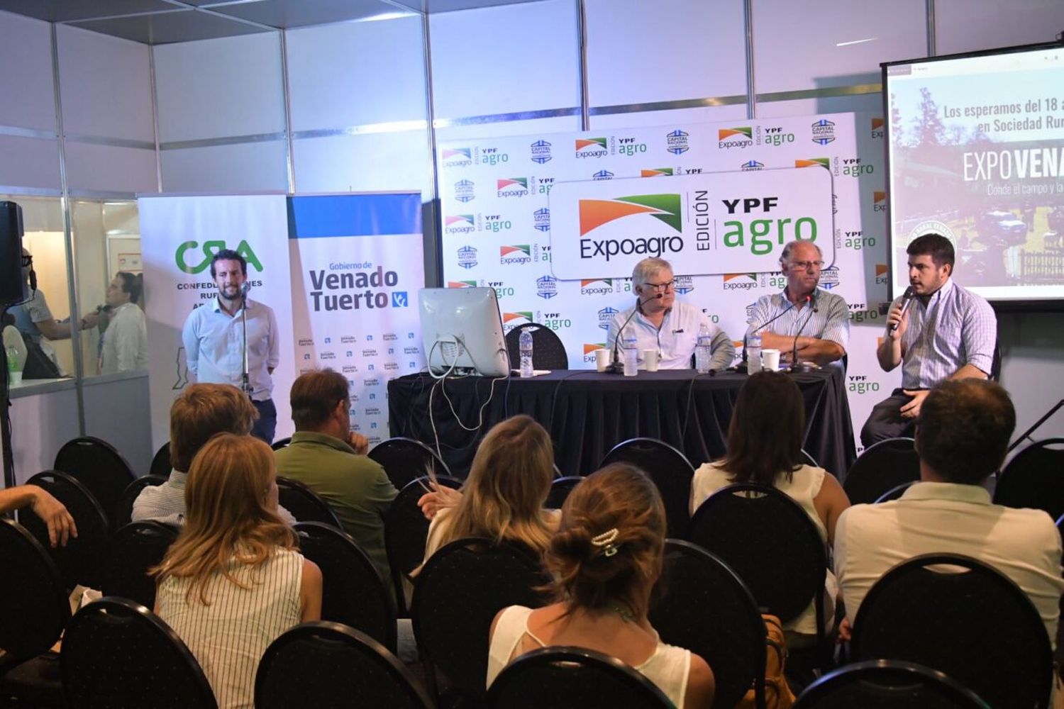 Chiarella participó en Expoagro del lanzamiento de ExpoVenado 2023 