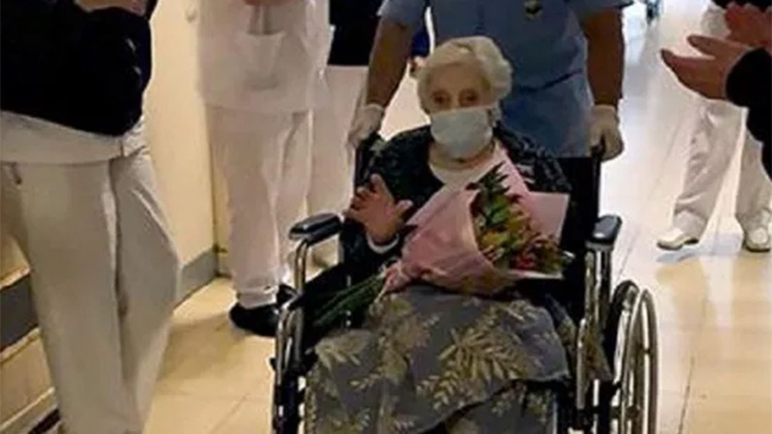 Una abuela de 101 años que le ganó al Covid tras 36 días de internación