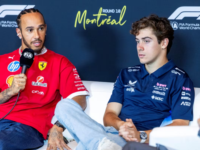 hamilton y colapinto  f1