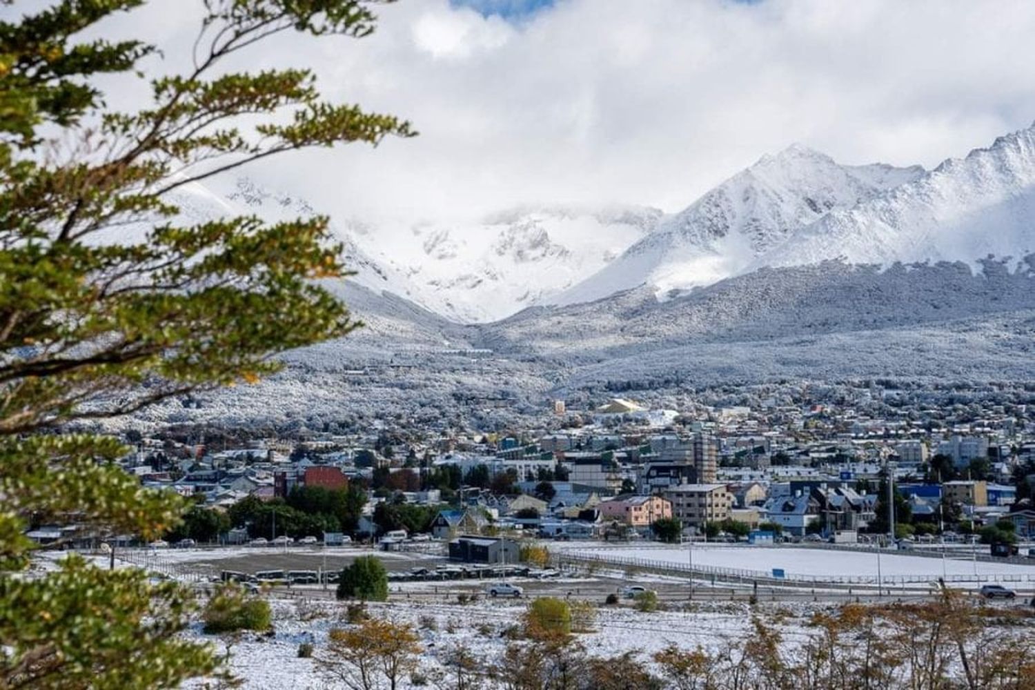 Primera nevada en Ushuaia 2024.