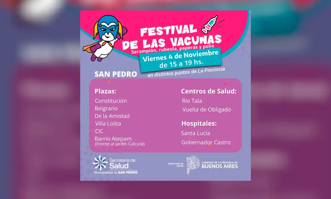 El Festival de las Vacunas en San Pedro