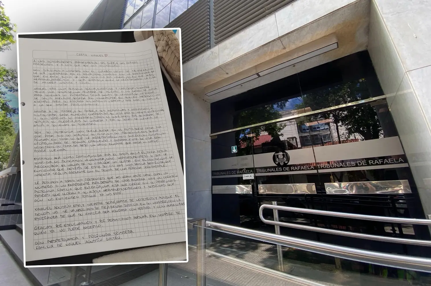 Juicio por el homicidio de Gaitán: “Nahuel soñaba con convertirse en alguien mejor, su partida dejó un vacío enorme”
