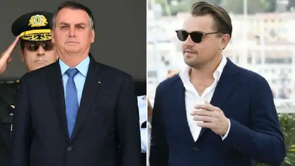 Bolsonaro acusó DiCaprio de financiar los incendios del Amazonas