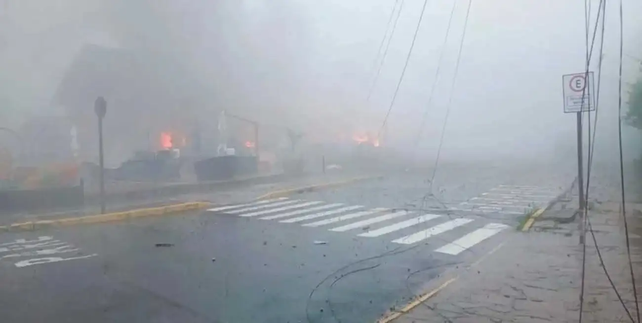 Una de las imágenes que divulgaron los bomberos locales.