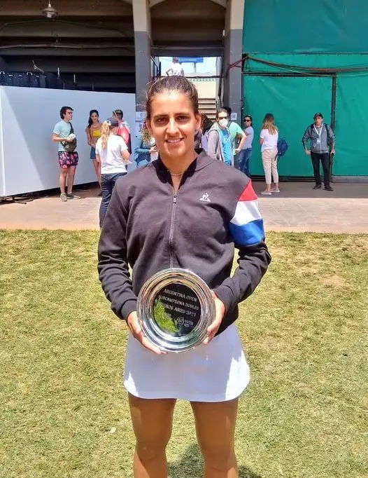 Carlé, premiada por primera vez en el nivel WTA.