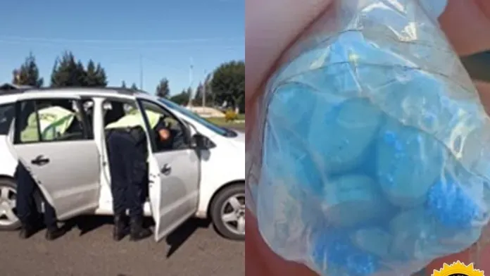 Querían ingresar a Entre Ríos con una bolsa de pastillas azules