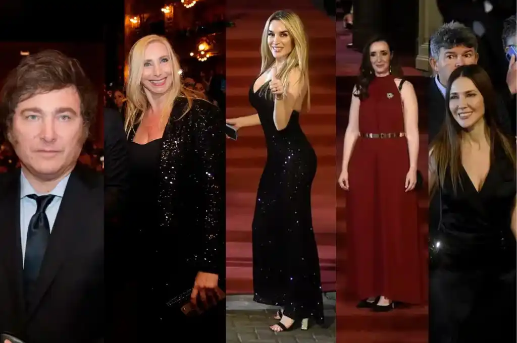 El icónico teatro se volvió el epicentro de una verdadera pasarela como cierre de la primera jornada del mandatario como Presidente.