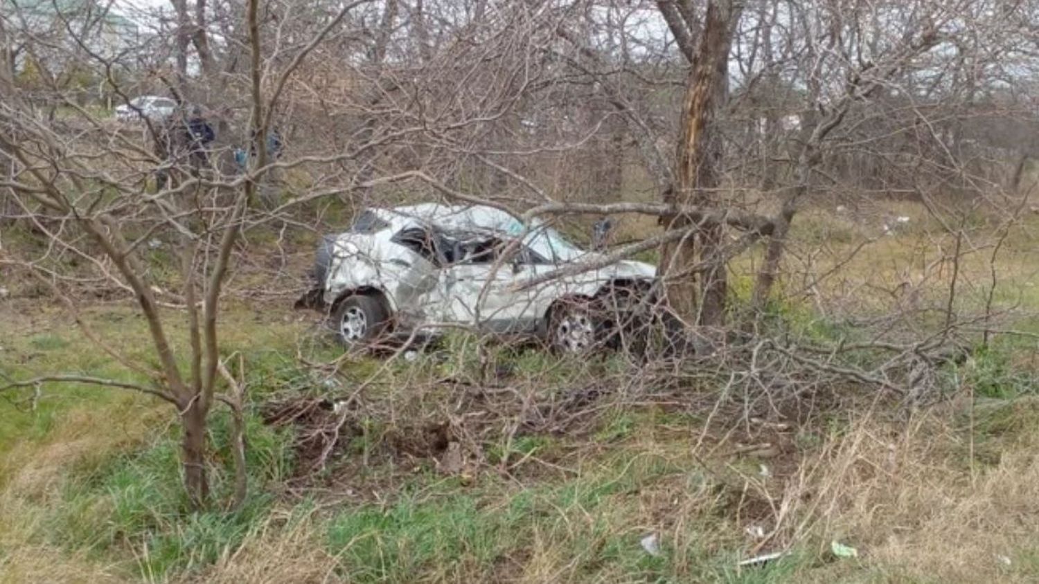 Accidente en el ingreso a Arequito requirió del helicóptero sanitario