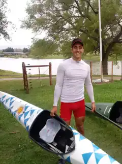 Canotaje: Agustín Rodríguez entrenó junto a Daniel Dal Bó