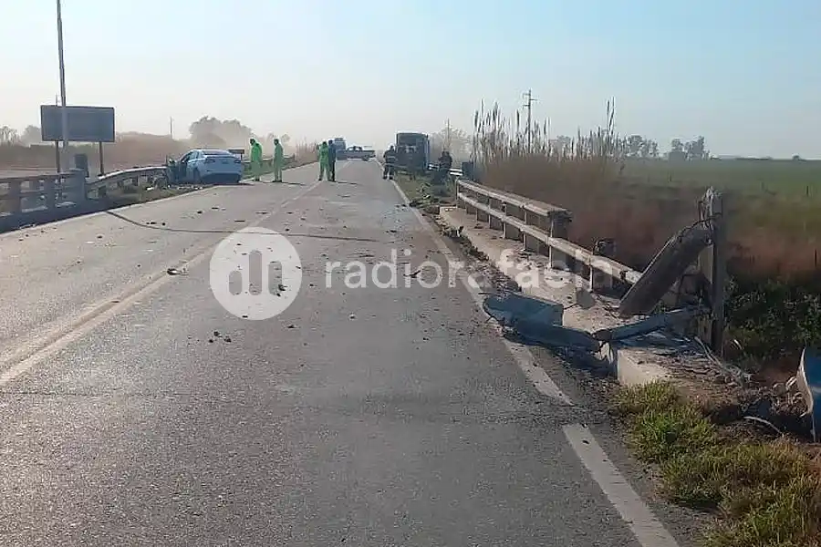 Otra tragedia sobre la Ruta Nacional 19: fallecieron dos rafaelinos tras impactar contra un guardarrail