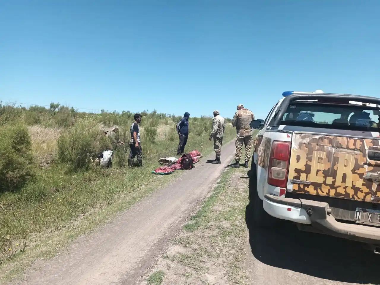 Atraparon a cuatro hombres con piezas de ciervos y jabalí en El Potrero