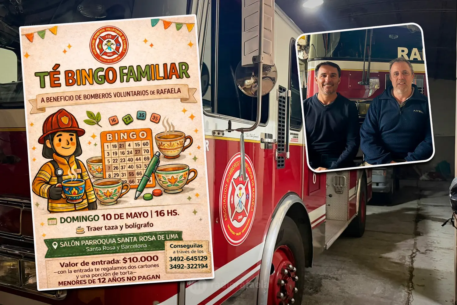 Los Bomberos Voluntarios lanzaron un bingo solidario: "Necesitamos dinero para darle un empujón al cuartel nuevo”