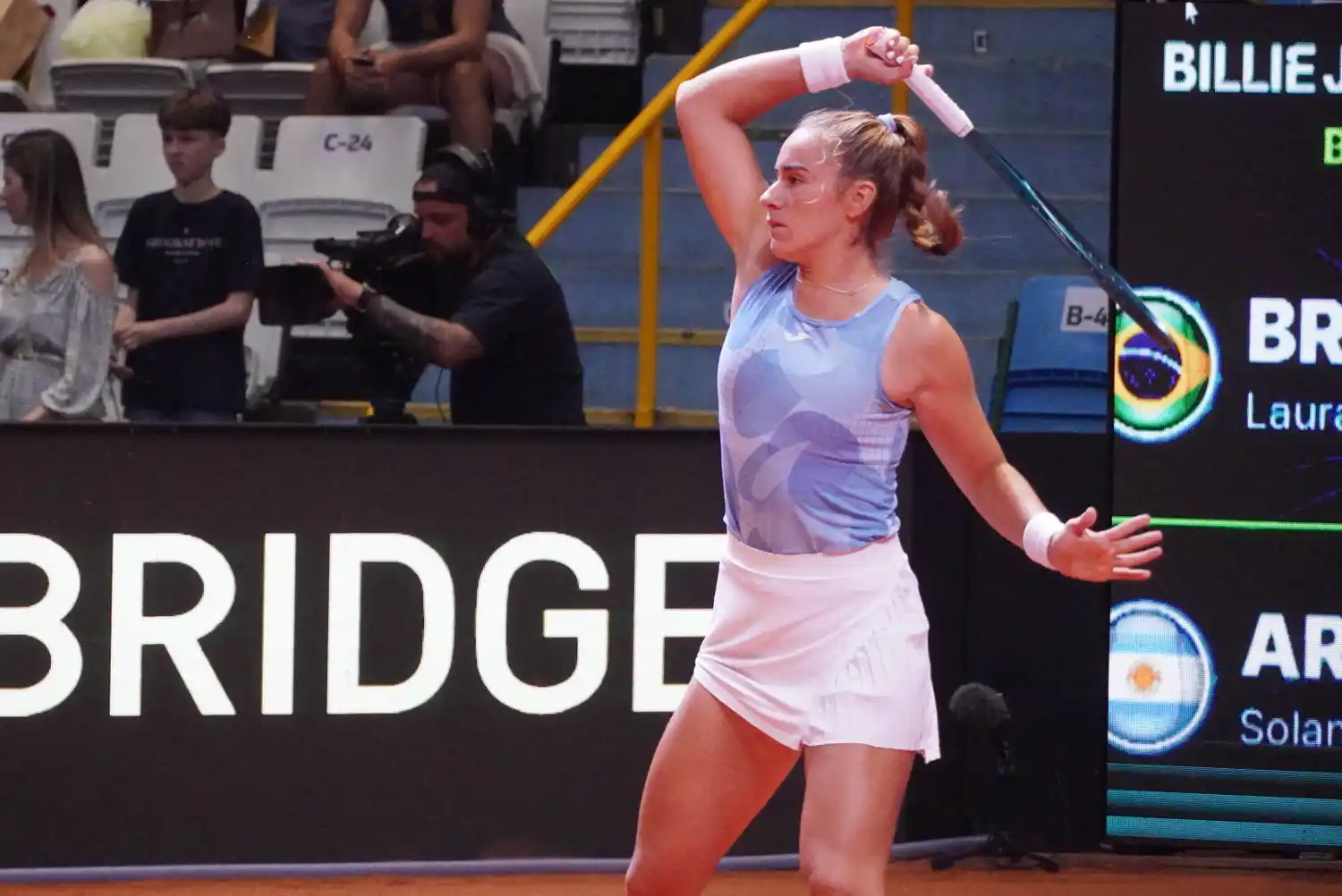 Solana Sierra logró un valioso triunfo ante Pigossi.