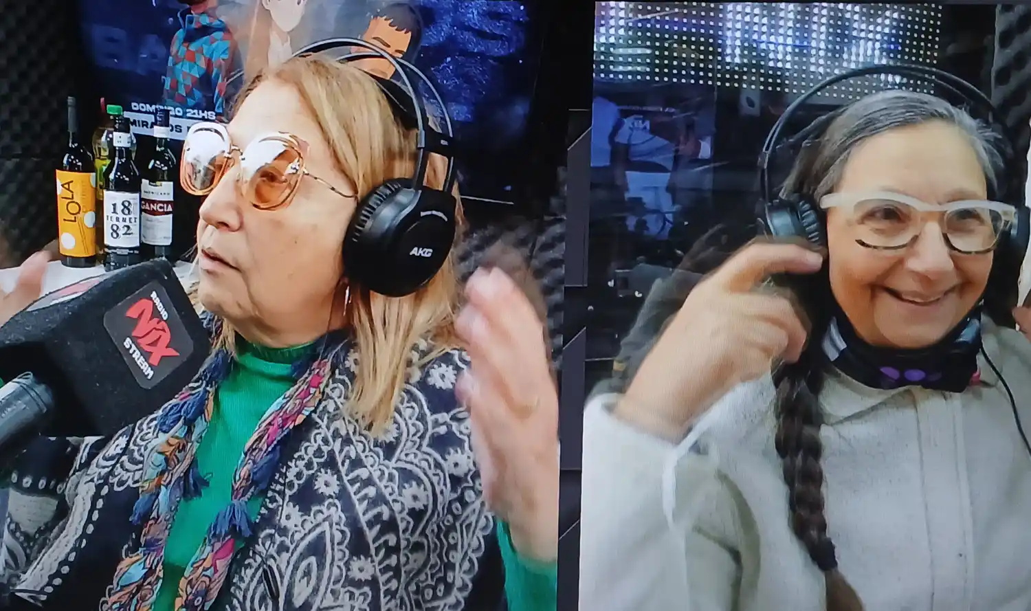 Lilí y Sandra en el camión de los Nix