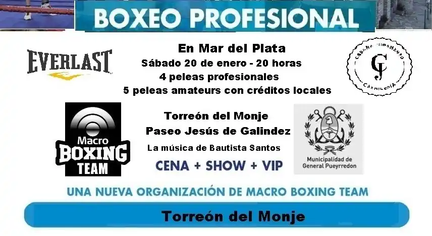 El Torreón del Monje recibe boxeo profesional y amateur