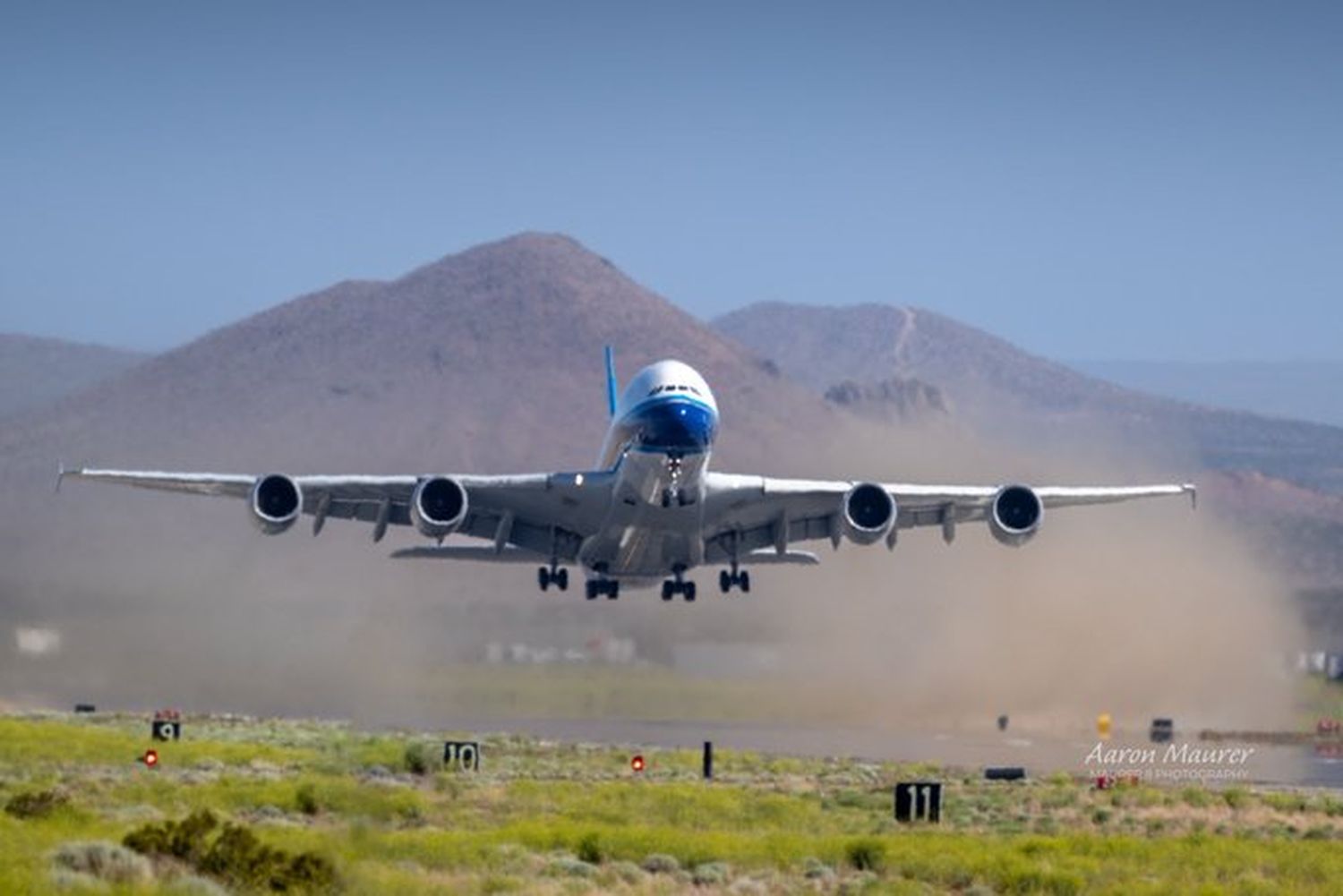 Del desierto a Escocia: el primer Airbus A380 de Global Airlines cruzó el Océano Atlántico