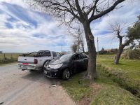Se produjo un fuerte choque en el ingreso a Cerro Leones