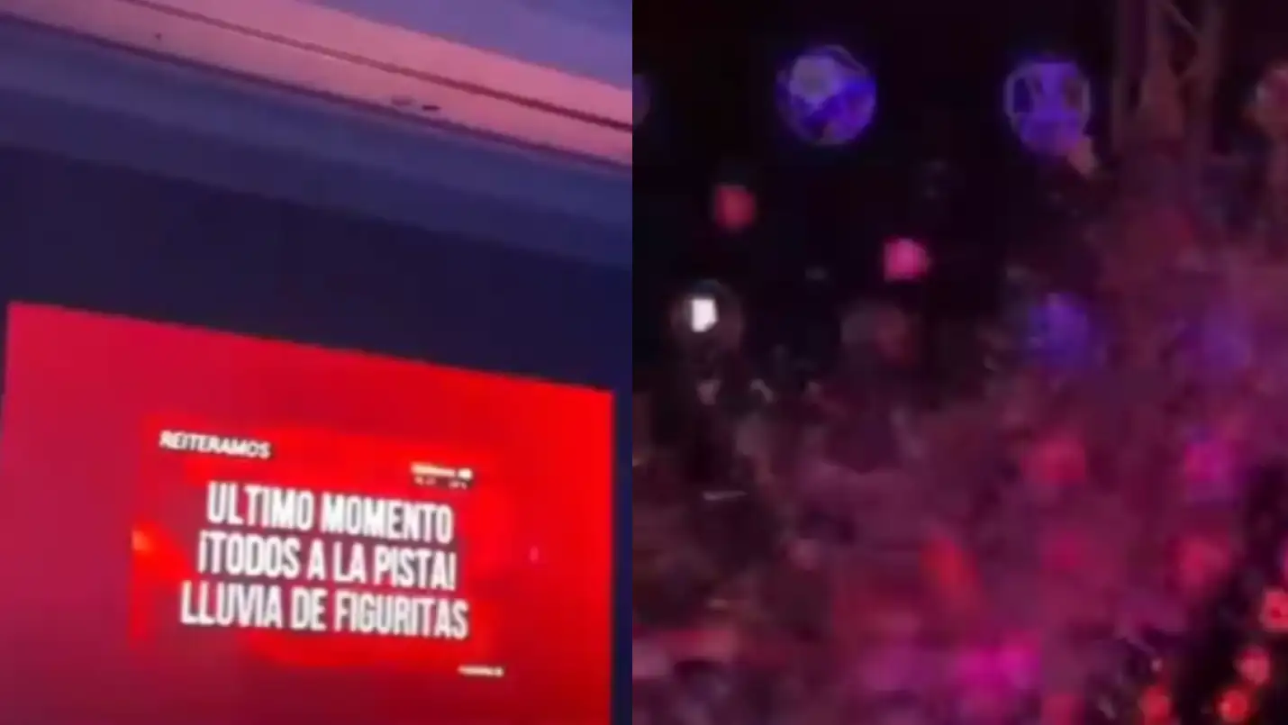 Casamiento mundial: cerraron la fiesta con una “lluvia de figuritas”