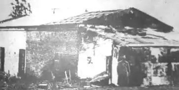 La casilla convertida en fortaleza.