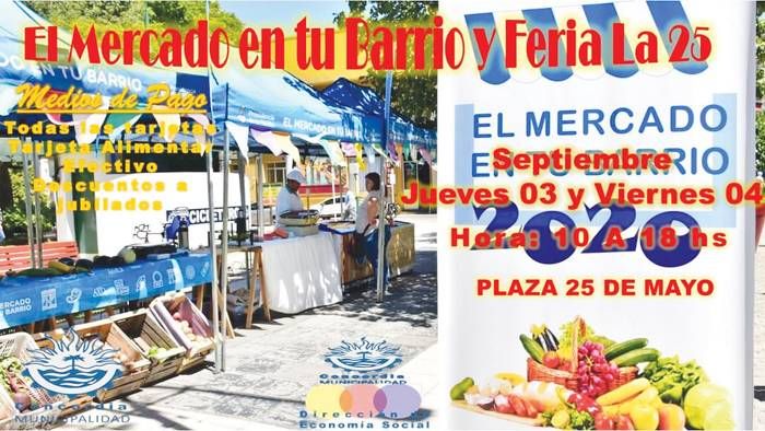 Mercado en tu barrio y feria en la plaza