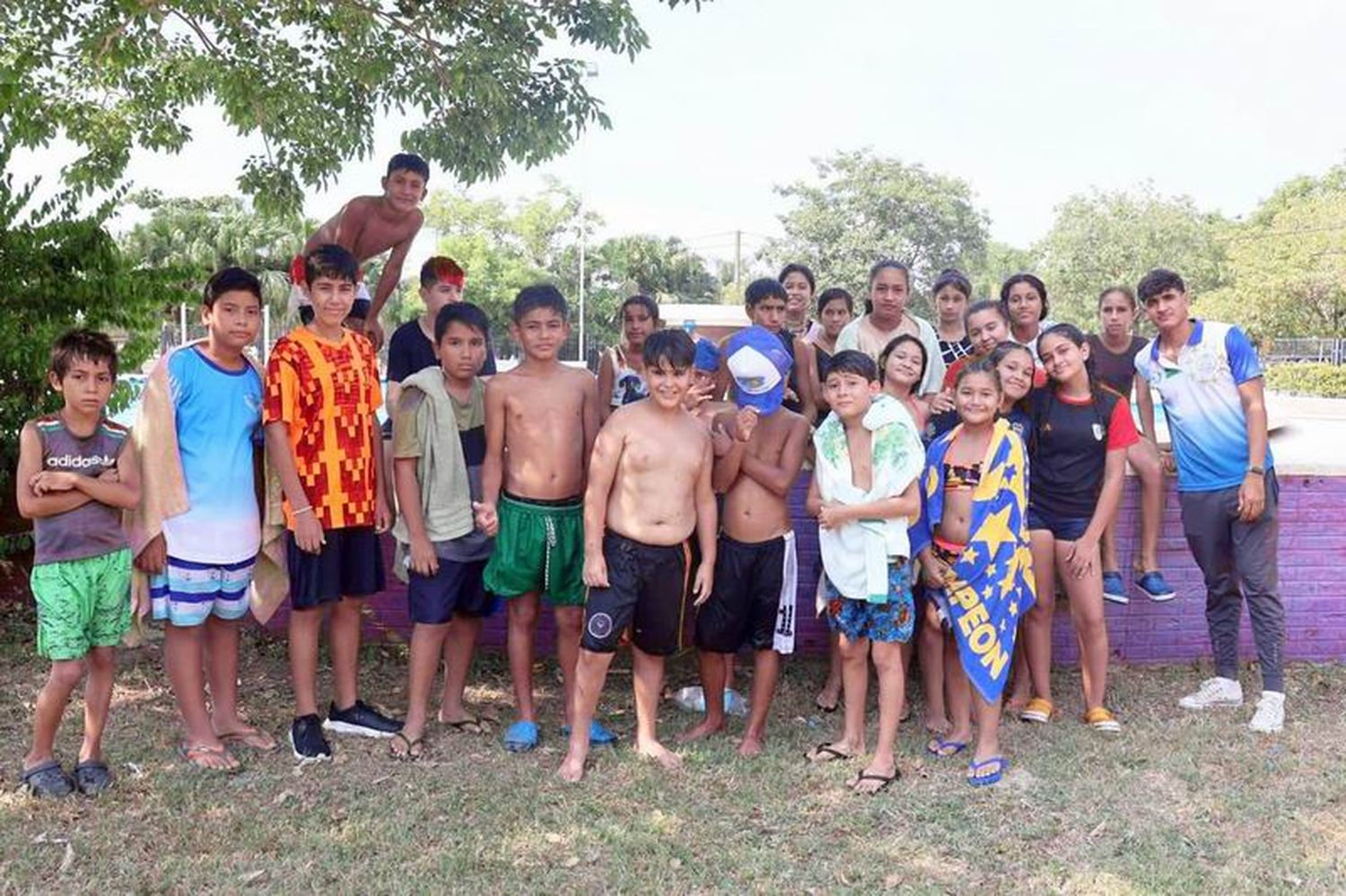 Niños del interior disfrutaron de la colonia 
de vacaciones en el Parque Acuático