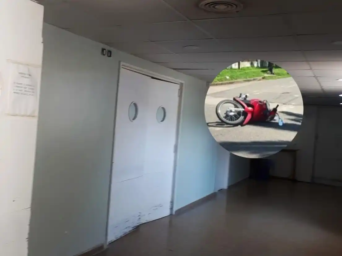 Claudia Soria conducía una Corven 110 que chocó contra otra moto.