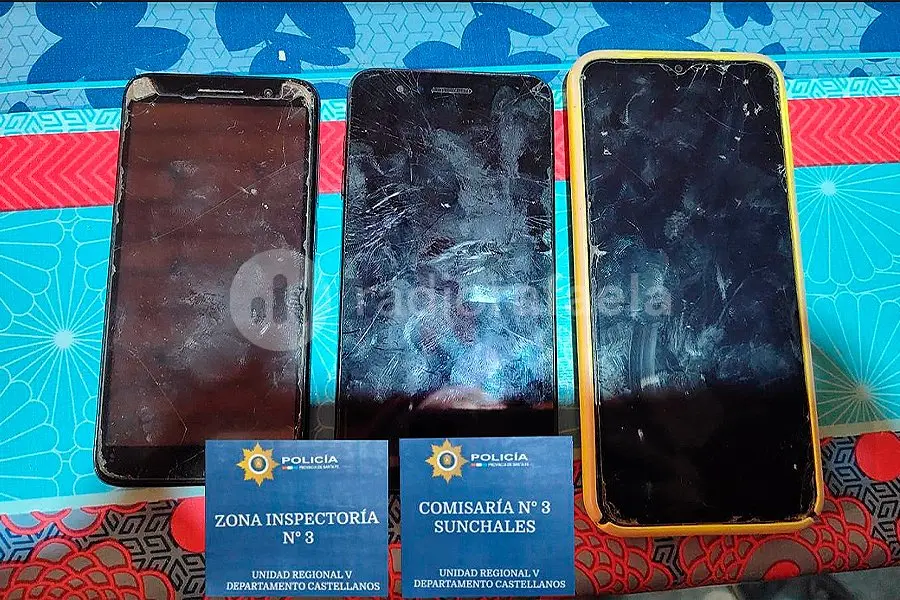Tras múltiples allanamientos en la región recuperaron cinco teléfonos celulares