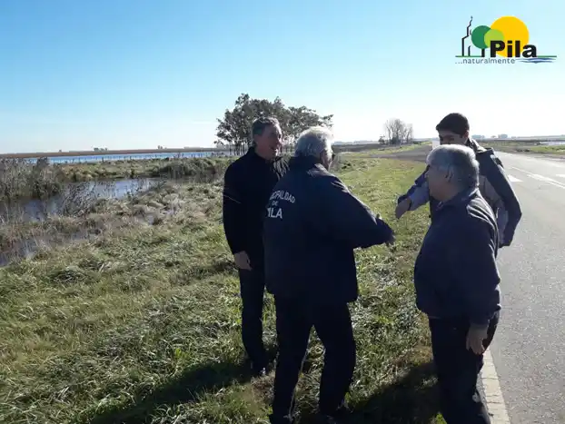 Pila: El Intendente recorre las zonas del distrito afectadas por la situación hídrica