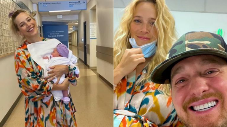 Luisana Lopilato mostró la intimidad del nacimiento de su cuarta hija