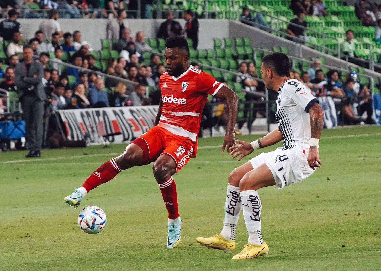 Borja, en el amistoso ante Monterrey.