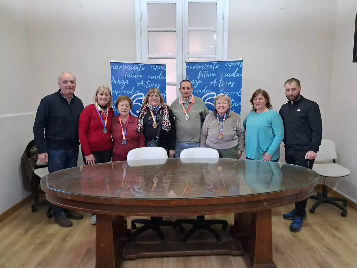 Los competidores fueron recibidos por el intendente Norberto Gizzi.